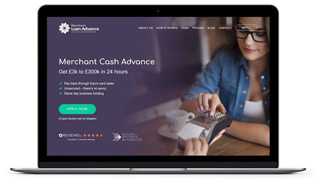 Merchant Loan Advance Website